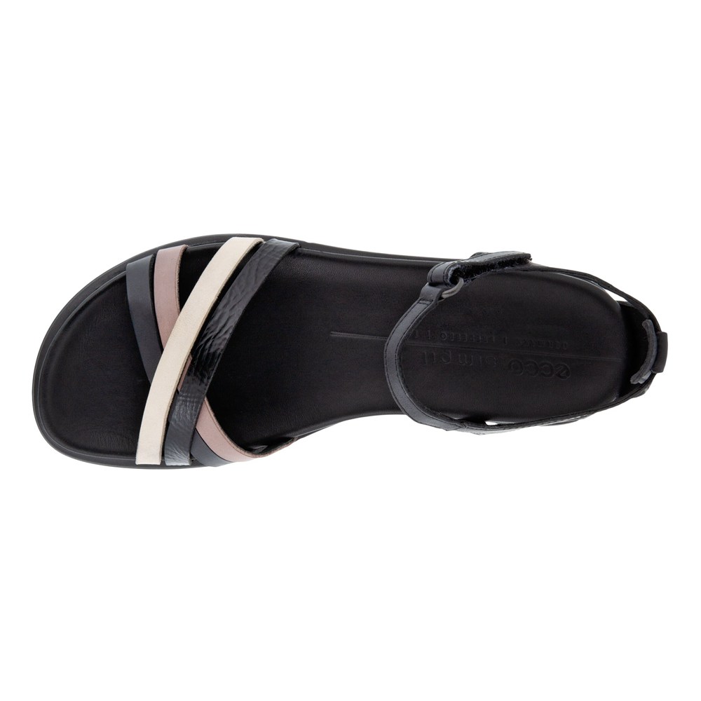 Sandalias Mujer - ECCO Simpil Flat Criss-Cross - Negros - PSZ436528